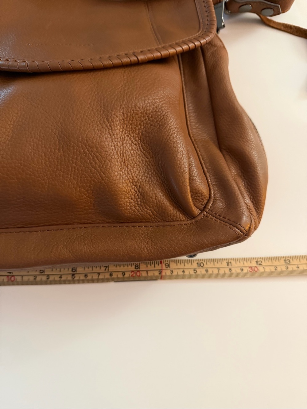 Aimee Kestenberg Brown Leather Convertible Shoulder Crossbody Bag - Picture 10 of 12